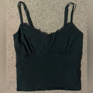 Hollister Black Cami with Lace Detail
